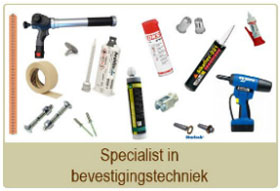 Standaard 10% korting op een assortiment van bevestigingsmaterialen
